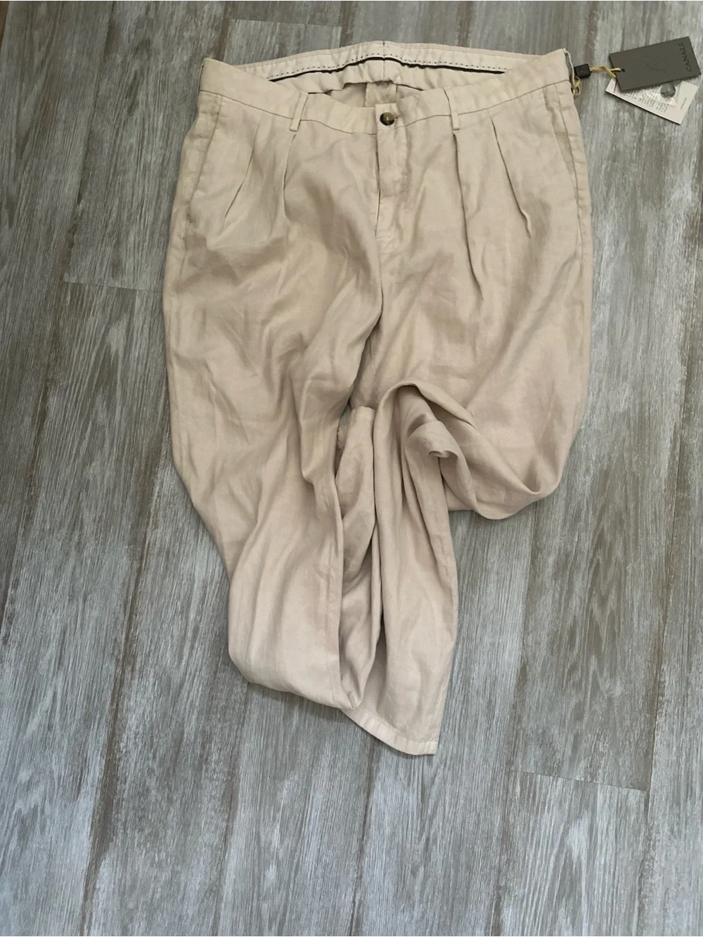 NEW Canali Men's Khaki Pants Metropolitan Fit Size 54 EU/ 36 US Made in Italy